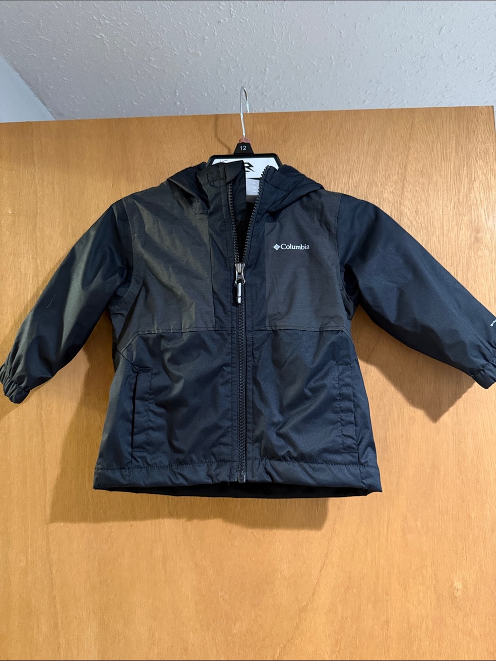 Columbia Black Kids Hooded Shell Jacket